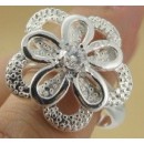 Кольцо Five uniflora silver plated ring